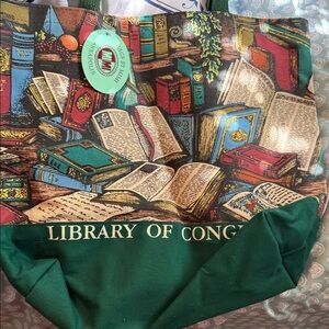 Green and Multicolor Satchel